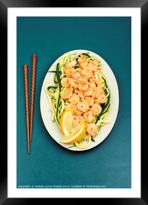 Vietnamese prawn salad Framed Mounted Print by Mykola Lunov Mykola