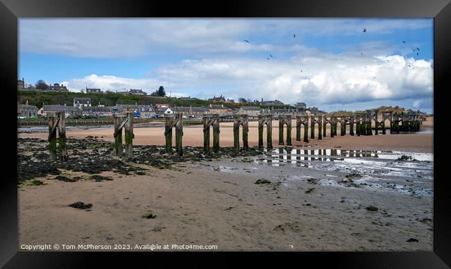 Closure of Historic Lossiemouth Bridge Framed Print by Tom McPherson