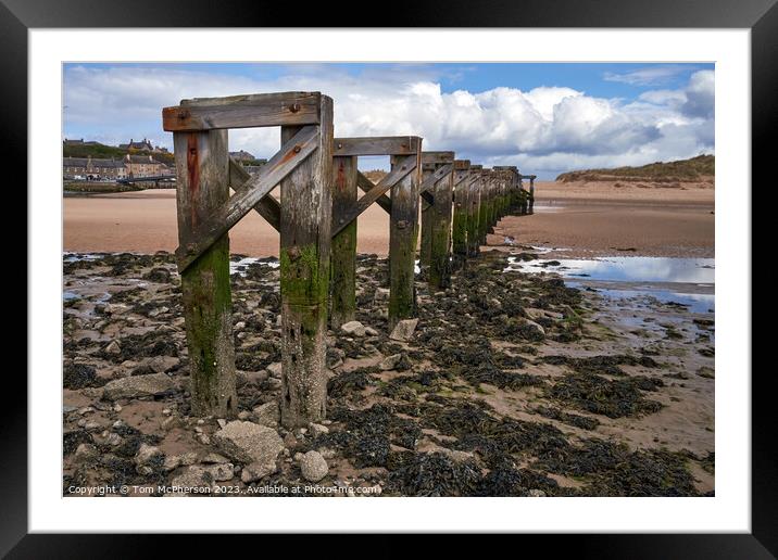 Historic Lossiemouth Bridge: A Silent Witness Framed Mounted Print by Tom McPherson