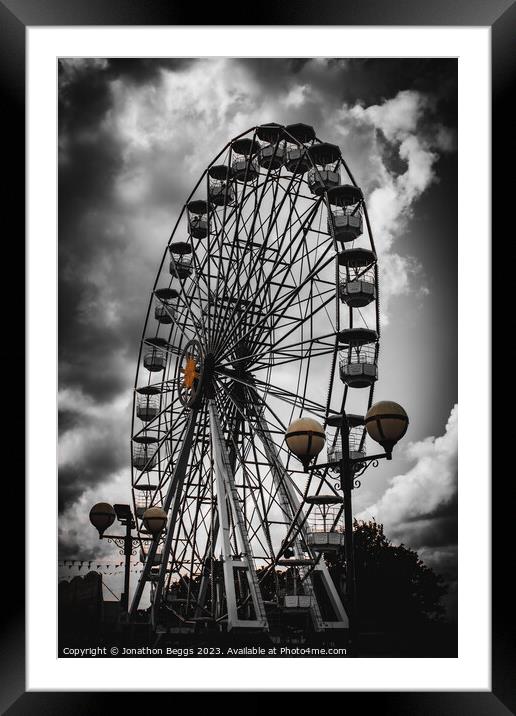 Ferris Wheel Framed Mounted Print by Jonathon Beggs