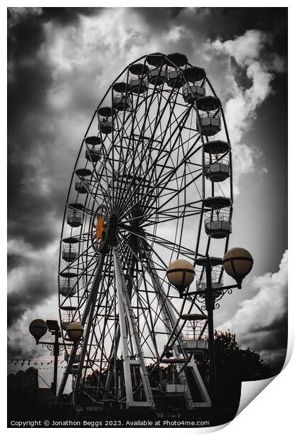 Ferris Wheel Print by Jonathon Beggs