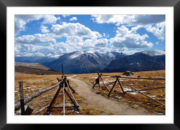 Rocky Mountain Trail Framed Mounted Print by Madeleine Deaton