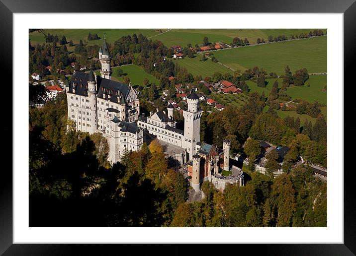 Neuschwanstein Castle Framed Mounted Print by Thomas Schaeffer