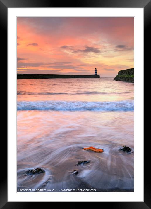 Sunrise at Seaham  Framed Mounted Print by Andrew Ray