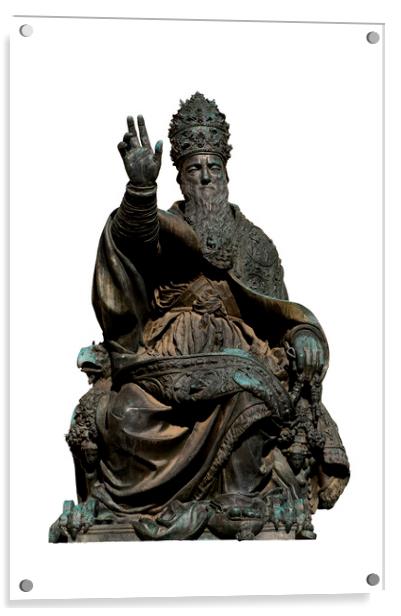 Pope Julius III Acrylic by Fabrizio Troiani