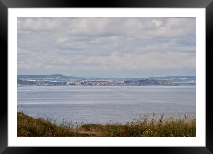View of Scarborough from Filey Bay Framed Mounted Print by Helen Reid