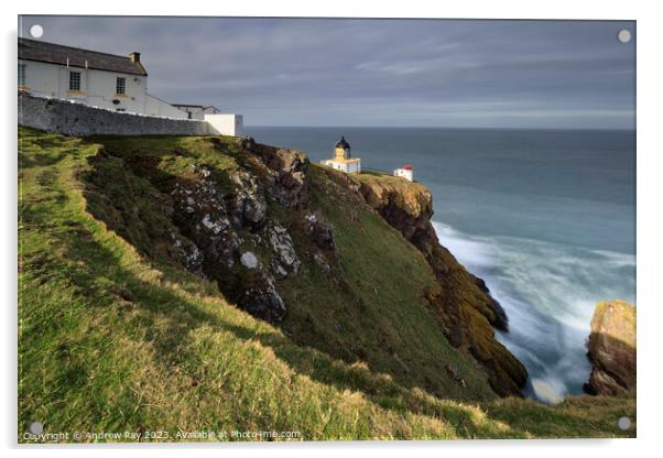 St Abb's Lighthouse Acrylic by Andrew Ray