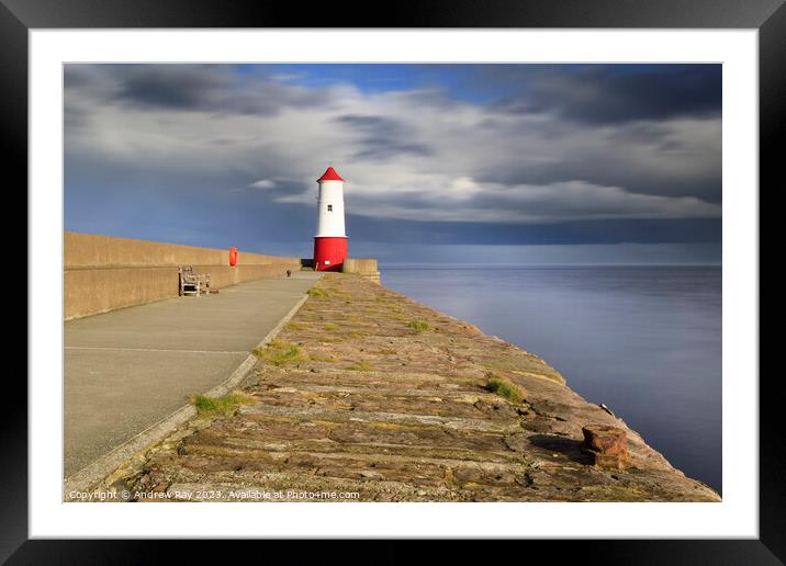 Berwick Pier Framed Mounted Print by Andrew Ray