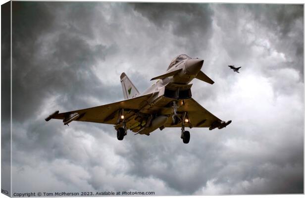 Agile Eurofighter Typhoon F.Mk 2 Canvas Print by Tom McPherson