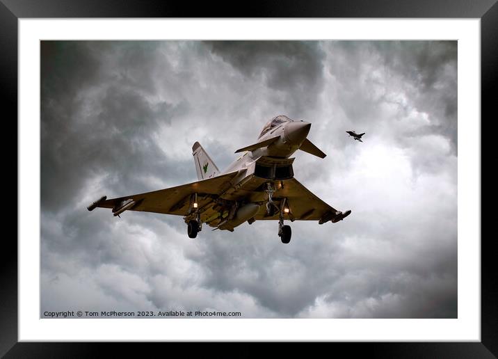 Agile Eurofighter Typhoon F.Mk 2 Framed Mounted Print by Tom McPherson