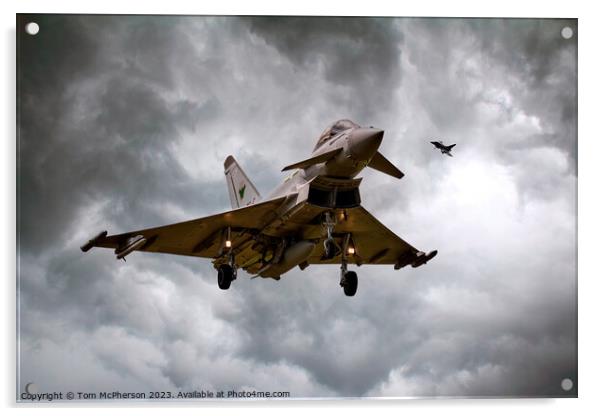 Agile Eurofighter Typhoon F.Mk 2 Acrylic by Tom McPherson
