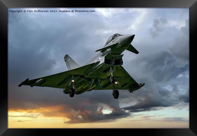 RAF Lossiemouth's Typhoon FGR.Mk 4 Unleashed Framed Print by Tom McPherson