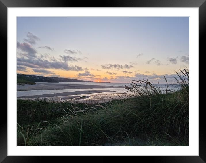 Sunset on the heath Framed Mounted Print by TTG 