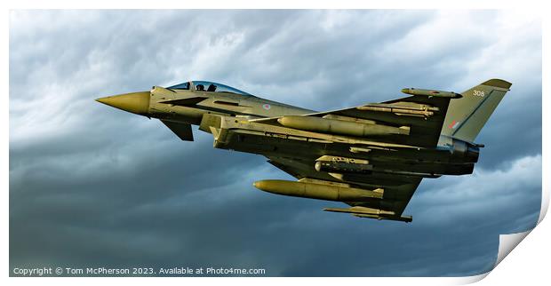 Agile Force - Typhoon FGR.Mk 4 Unleashed Print by Tom McPherson