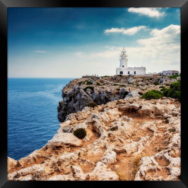 Cape Cavalleria Lighthouse Menorca Framed Print by Craig Yates
