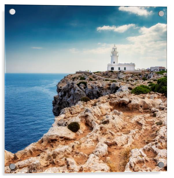 Cape Cavalleria Lighthouse Menorca Acrylic by Craig Yates