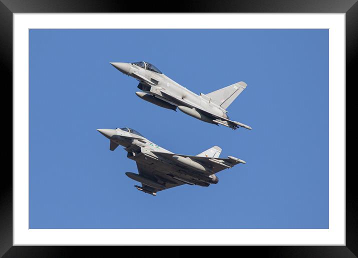 Typhoon Run and Break Framed Mounted Print by J Biggadike