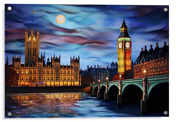 Big Ben  Acrylic by CC Designs