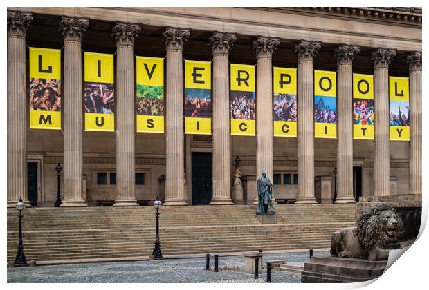 Liverpool Music City Print by John Frid