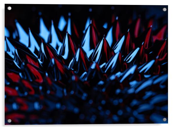 Ferrofluid Spikes Acrylic by Dave Bowman