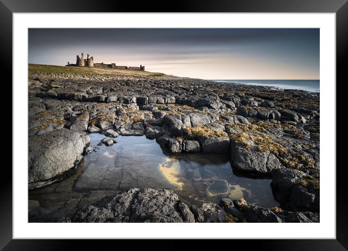 Dunstanburgh Castle Framed Mounted Print by Dave Bowman