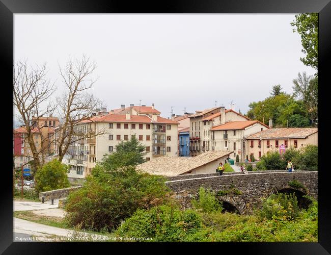 Arriving - Trinidad de Arre Framed Print by Laszlo Konya