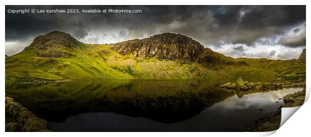 Unveiling Stickle Tarn's Landscape Spectacle Print by Lee Kershaw