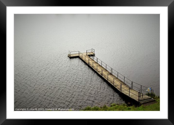 Jetty Framed Mounted Print by Lisa PB