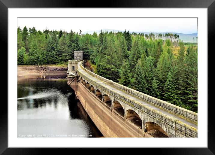 Laggan Dam 1 Framed Mounted Print by Lisa PB