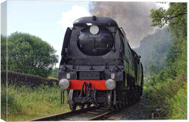 Bulleid Pacific 34072 257 Squadron Canvas Print by David Birchall