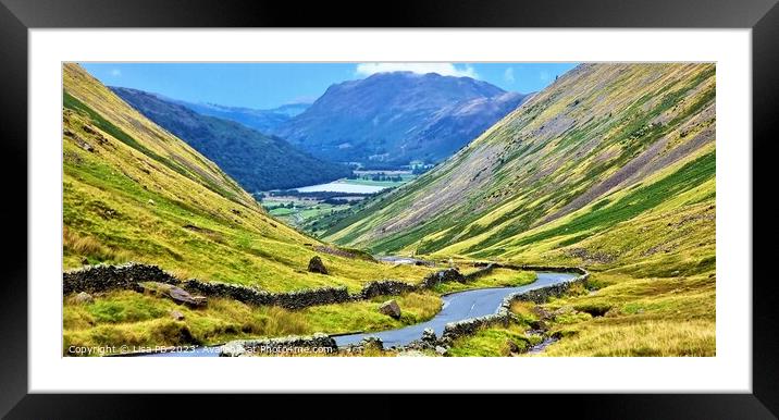 Mountain Pass Framed Mounted Print by Lisa PB