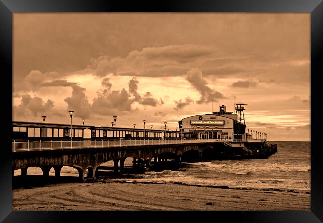 Bournemouth's Timeless Pier: A Captivating View Framed Print by Andy Evans Photos