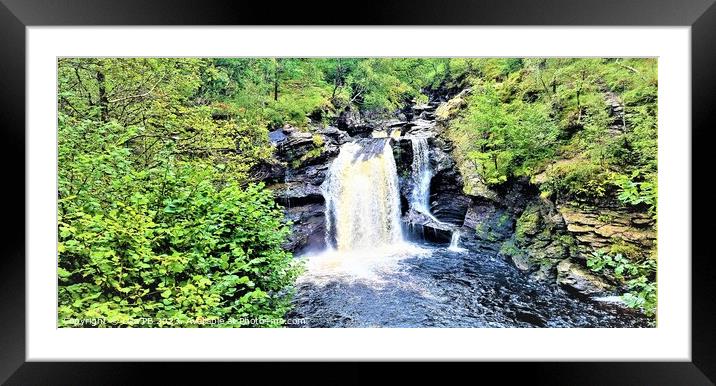 Distant Waterfall Framed Mounted Print by Lisa PB