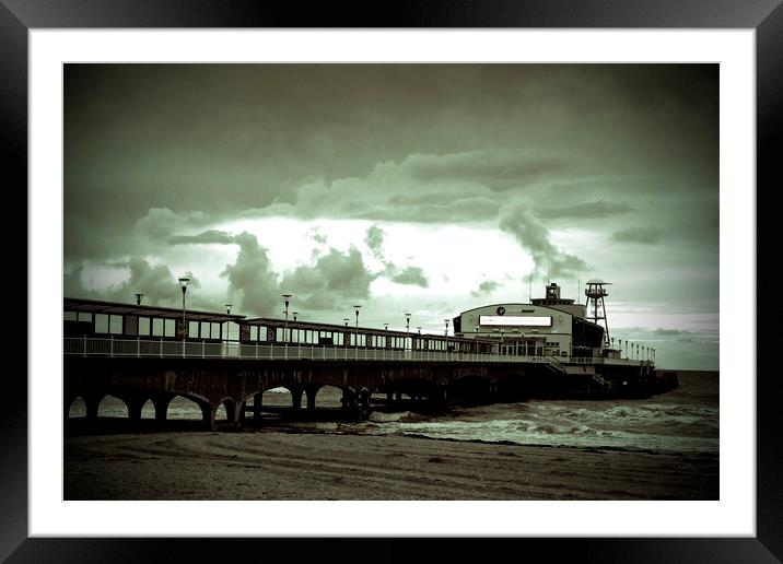 Bournemouth's Iconic Pier: A Coastal Snapshot Framed Mounted Print by Andy Evans Photos