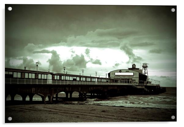 Bournemouth's Iconic Pier: A Coastal Snapshot Acrylic by Andy Evans Photos
