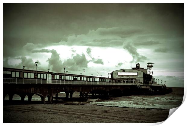 Bournemouth's Iconic Pier: A Coastal Snapshot Print by Andy Evans Photos