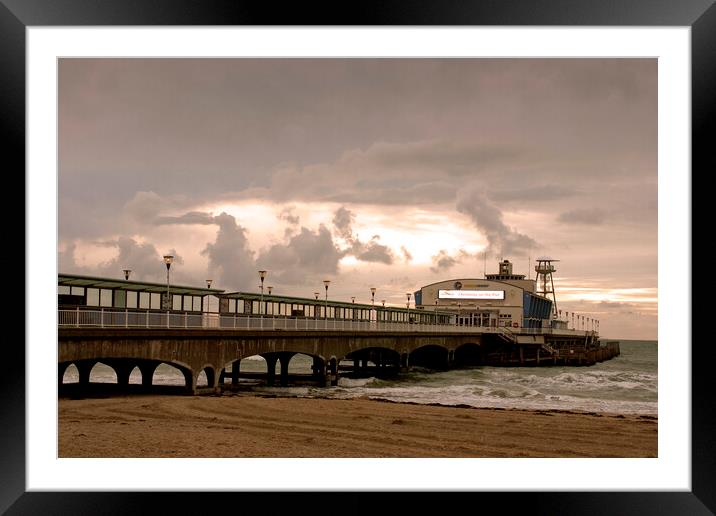 Bournemouth Pier: Dorset's Coastal Gem Framed Mounted Print by Andy Evans Photos