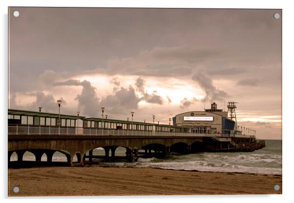 Bournemouth Pier: Dorset's Coastal Gem Acrylic by Andy Evans Photos
