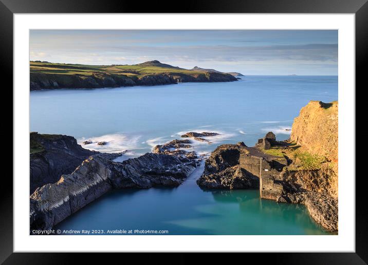 Above the Blue Lagoon Framed Mounted Print by Andrew Ray