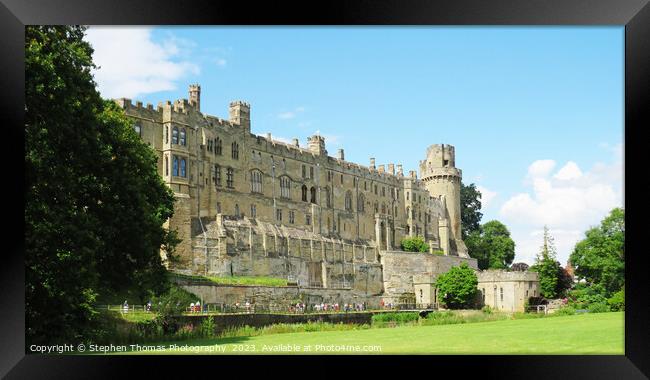 Historic Warwick Castle Framed Print by Stephen Thomas Photography 