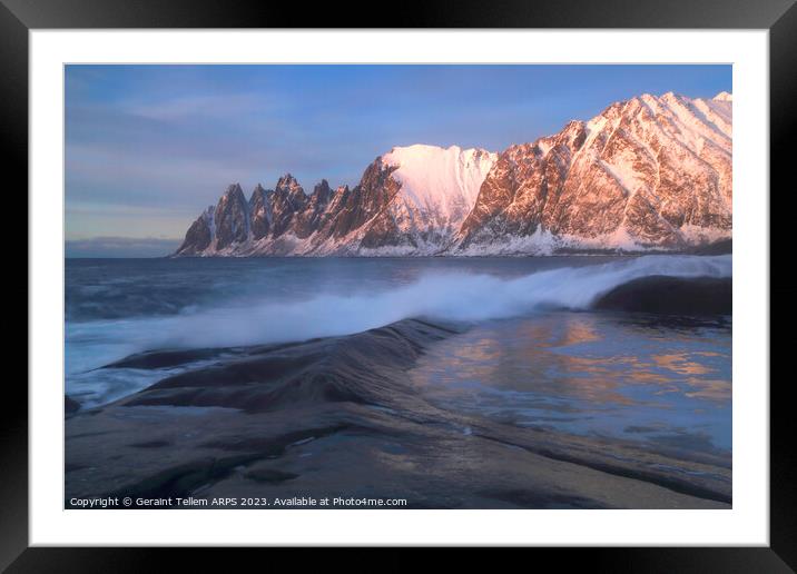 The Devil's Teeth, Senja Island, Northern Norway Framed Mounted Print by Geraint Tellem ARPS