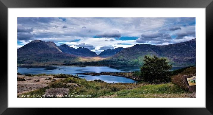 Highland Mountains Framed Mounted Print by Lisa PB
