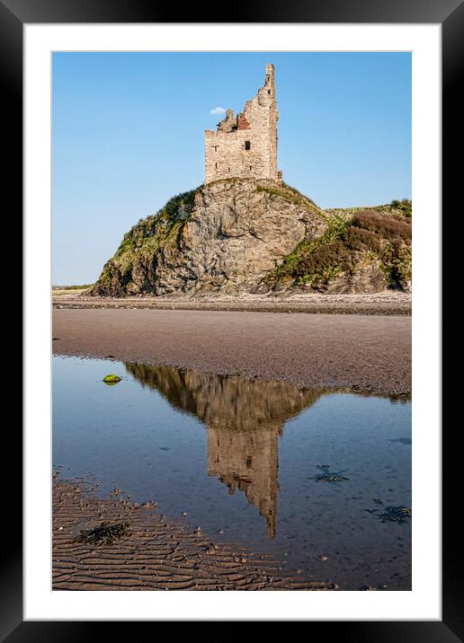Greenan Castle Ruin Framed Mounted Print by Valerie Paterson