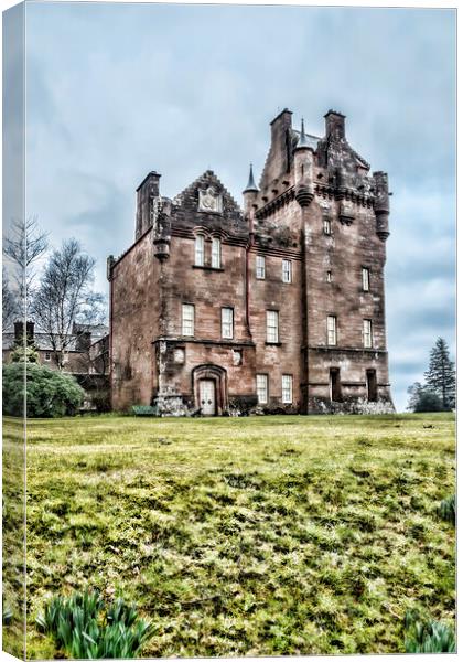 Brodick Castle  Canvas Print by Valerie Paterson