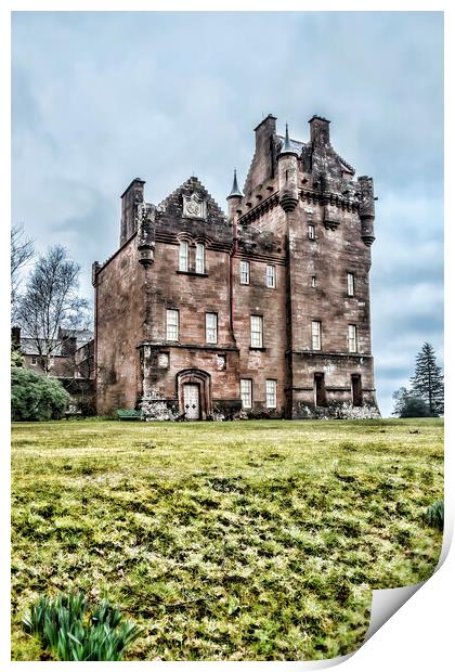 Brodick Castle  Print by Valerie Paterson