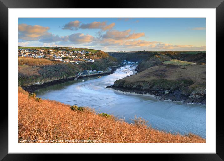Morning at Solva  Framed Mounted Print by Andrew Ray