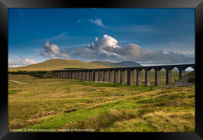 The awesome Ribblehead viaduct 914  Framed Print by PHILIP CHALK