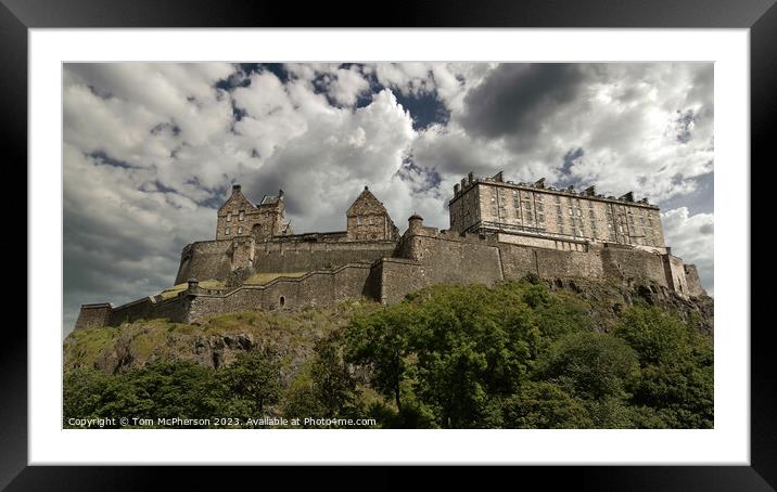 Scotland's Historic Crown: Edinburgh Castle Framed Mounted Print by Tom McPherson