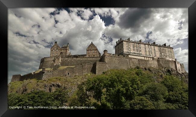 Scotland's Historic Crown: Edinburgh Castle Framed Print by Tom McPherson