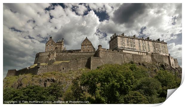 Scotland's Historic Crown: Edinburgh Castle Print by Tom McPherson